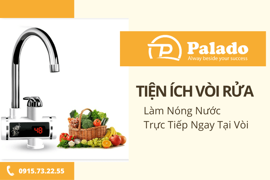 Tiện ích của vòi rửa bát làm nóng trựa tiếp Tiện ích