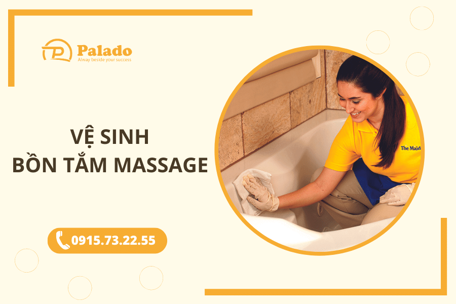 Vê sinh bồn tắm massage hiệu quả ngay tại nhà (3) Sử dụng cọ mềm để tránh trầy xước bề mặt bồn
