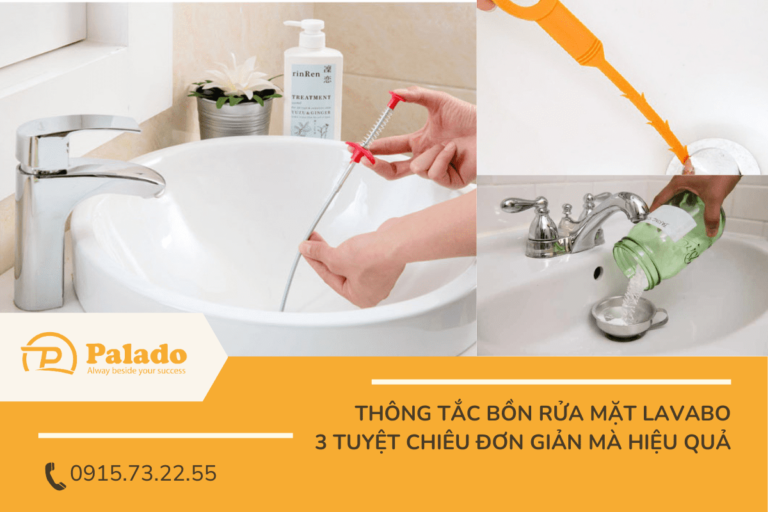 Thông tắc bồn rửa mặt lavabo 3 tuyệt chiêu đơn giản mà hiệu quả