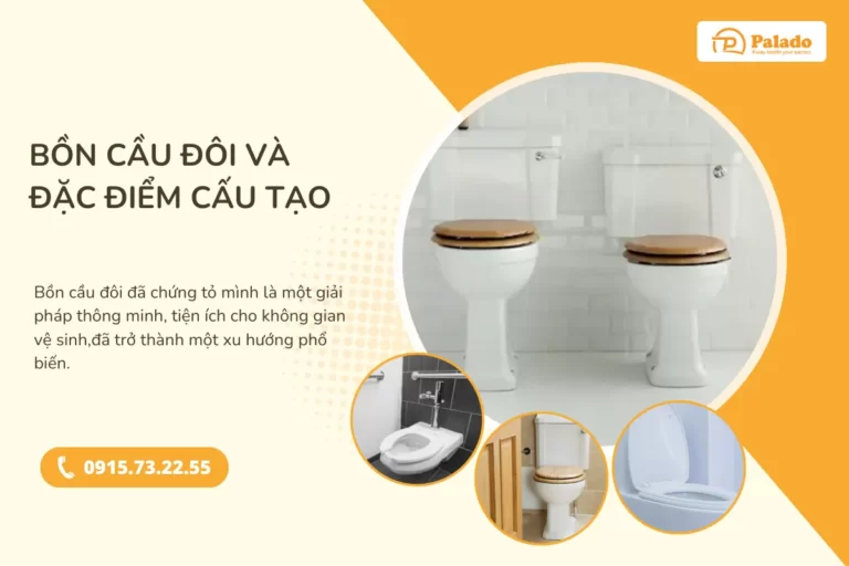 Bồn cầu đôi và đặc điểm cấu tạo của nó