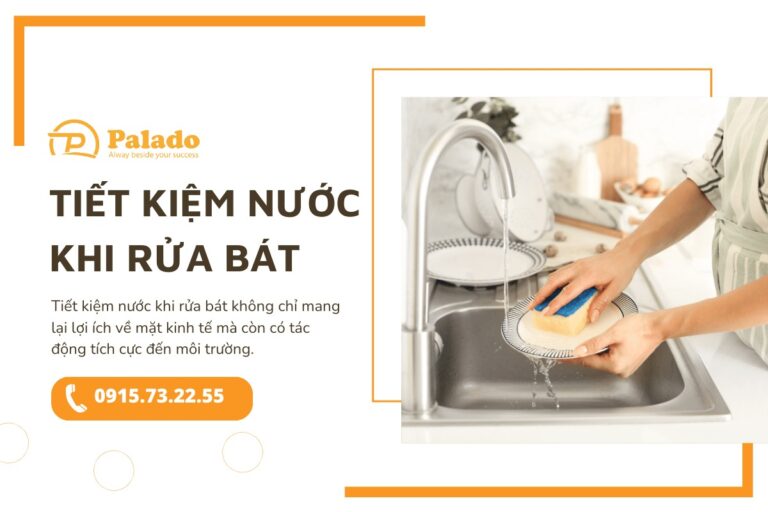 Cách tiết kiệm nước khi rửa bát