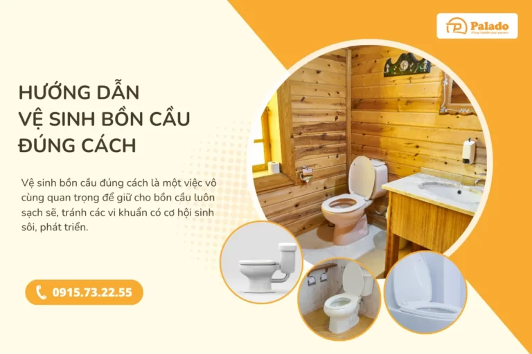 Hướng dẫn vệ sinh bồn cầu đúng cách đơn giản, hiệu quả