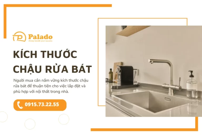 Kích thước của chậu rửa bát phổ biến tại thị trường Việt Nam