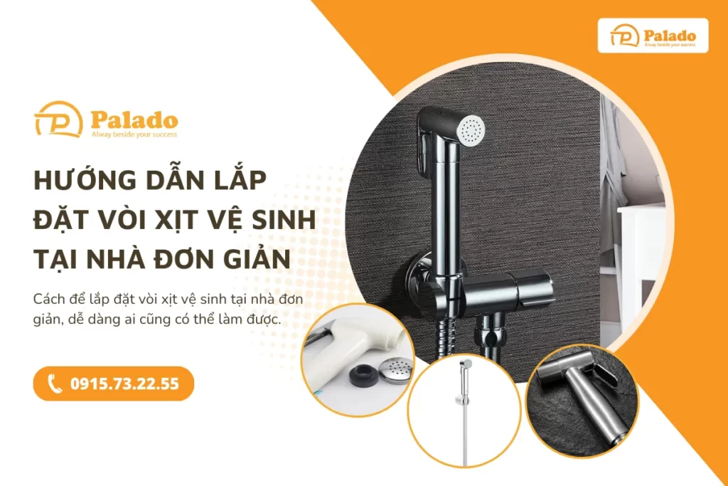 Hướng dẫn lắp đặt vòi xịt vệ sinh tại nhà đơn giản