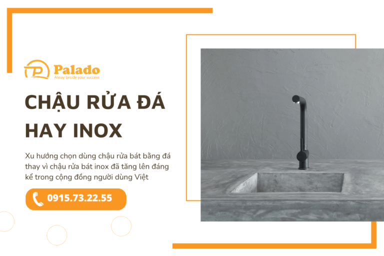 Nên chọn chậu rửa bát bằng đá hay inox