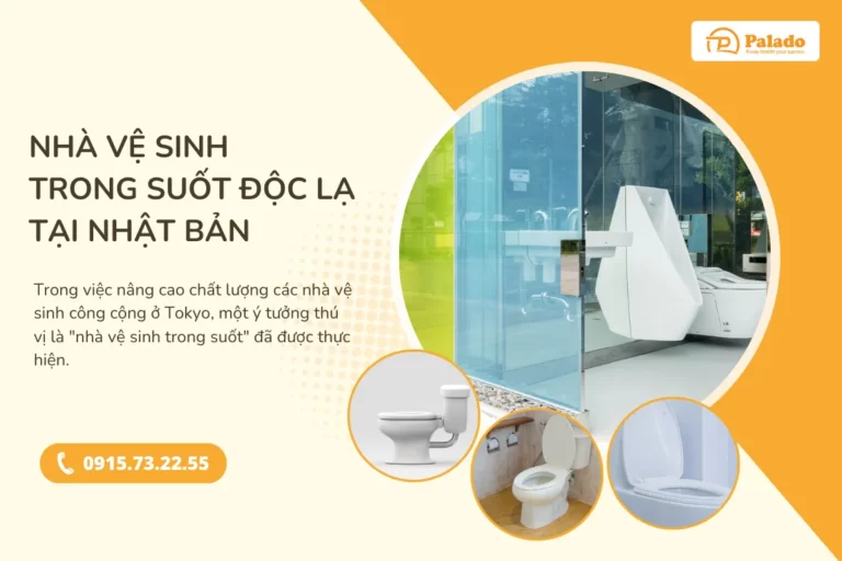 Nhà vệ sinh trong suốt độc lạ tại Nhật Bản