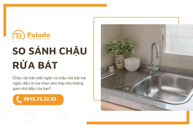 So sánh chậu rửa bát một ngăn và chậu rửa bát hai ngăn