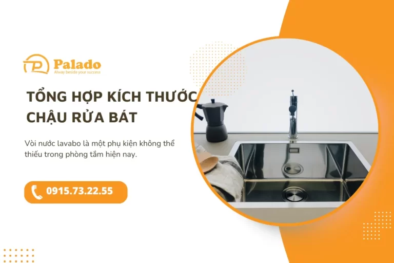 Tổng hợp các kích thước chậu rửa bát phổ biến