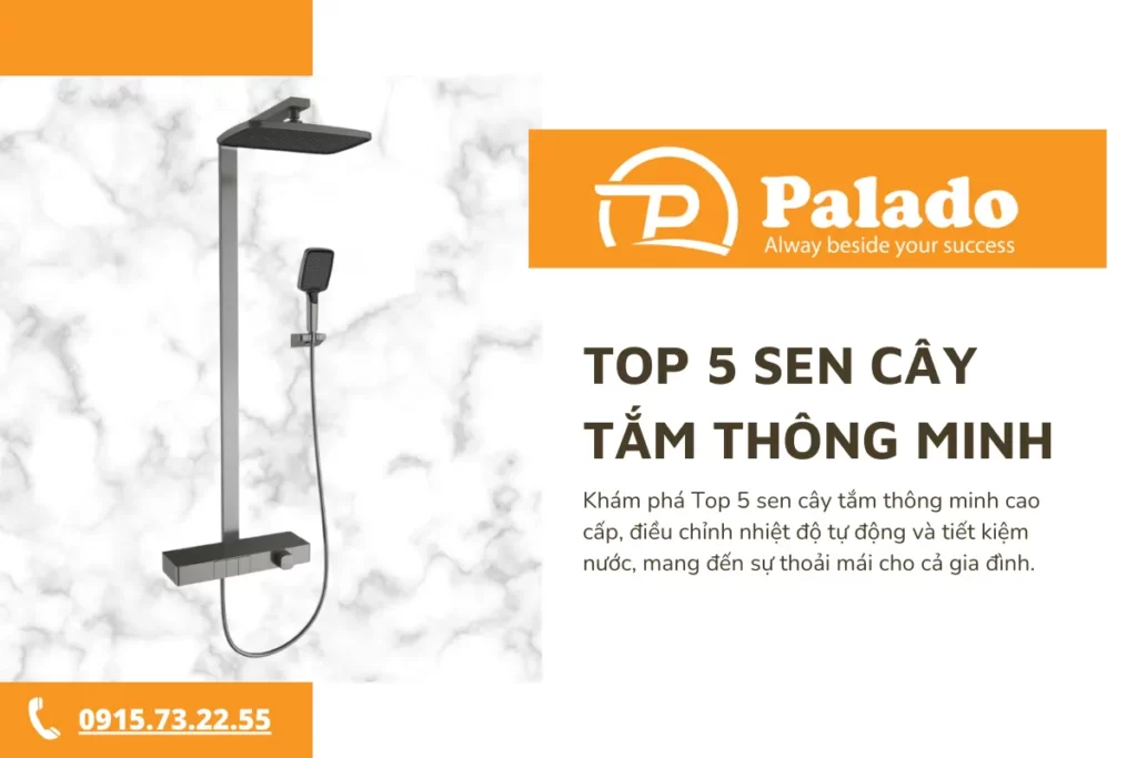 Top 5 sen cây tắm thông minh điều chỉnh nhiệt độ