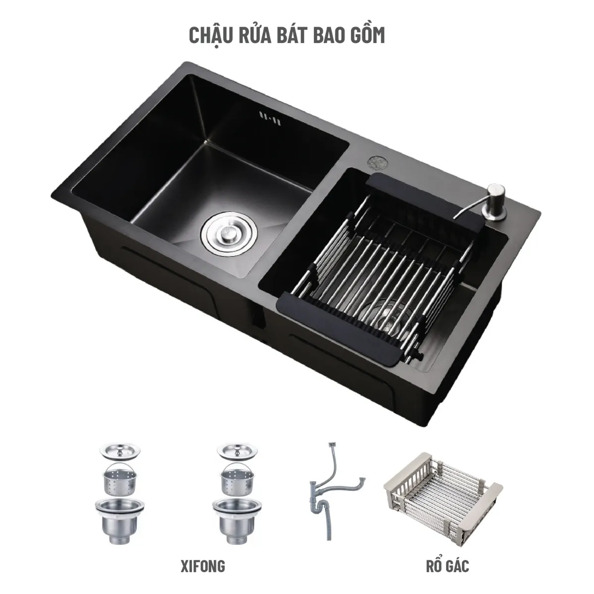 Thông số kỹ thuật của chậu rửa bát Palado PLD655G