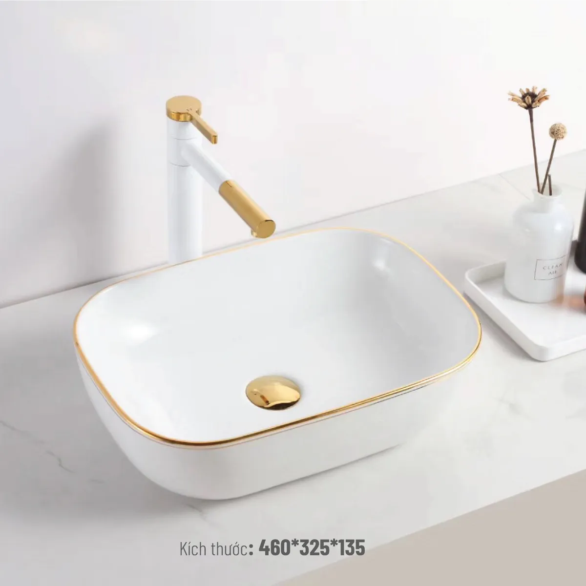 Thông số kỹ thuật của chậu rửa lavabo dương bàn Palado PLD869C