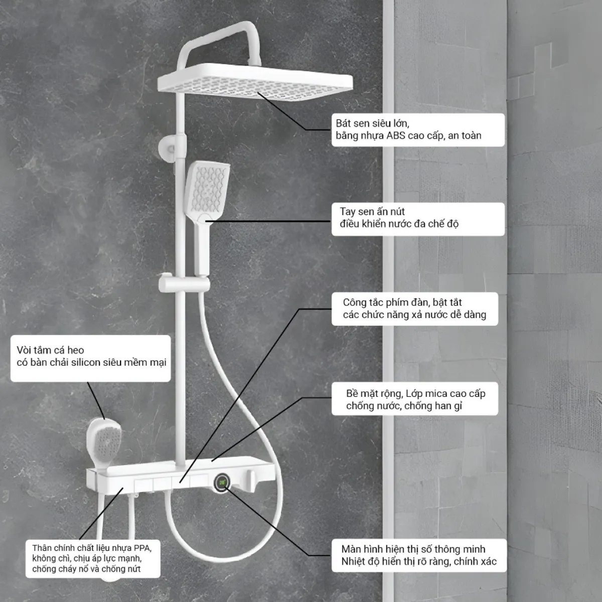 Đặc điểm đáng chú ý của sen cây tắm Palado PLD901B