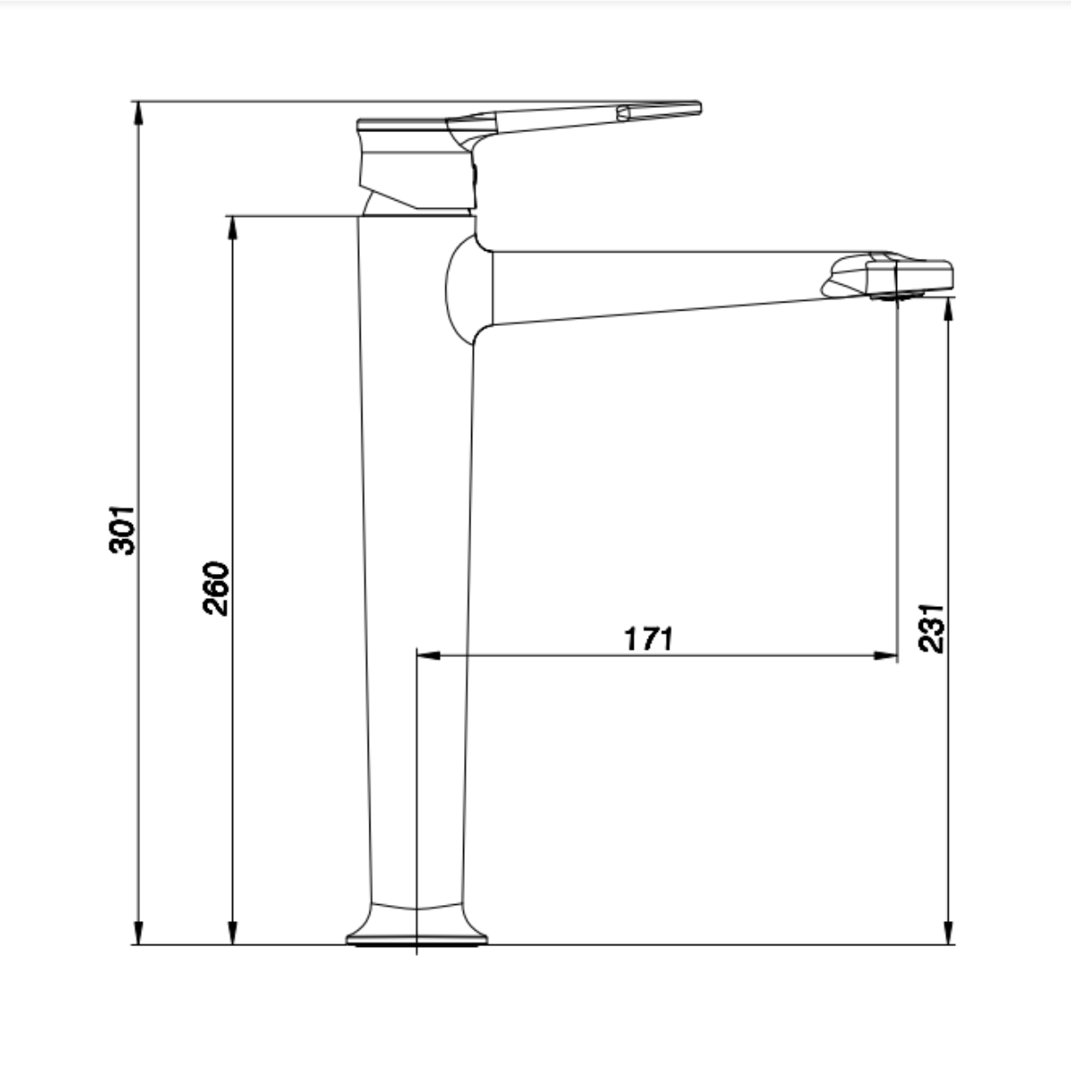 Thông số kỹ thuật cơ bản của vòi chậu rửa Palado PLD756B