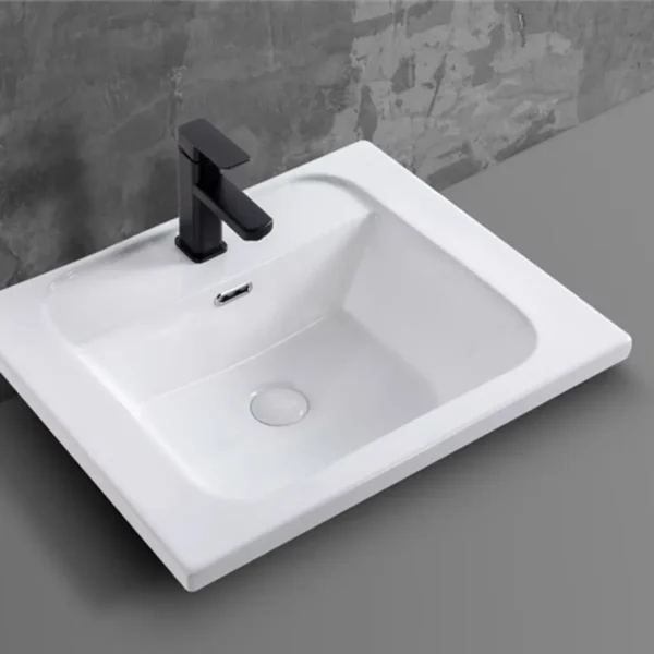 Thiết kế âm bàn tạo nên một điểm nhấn độc đáo và tiết kiếm diện tích cho không gian phòng tắm