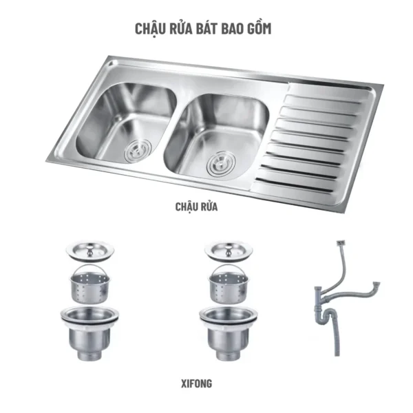 Đặc điểm của chậu rửa bát Palado PLD656B Inox