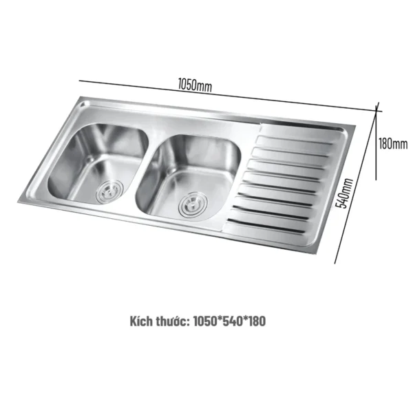 Thông số kích thước của chậu rửa bát Inox