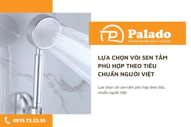 Lựa chọn vòi sen tắm phù hợp theo tiêu chuẩn người Việt