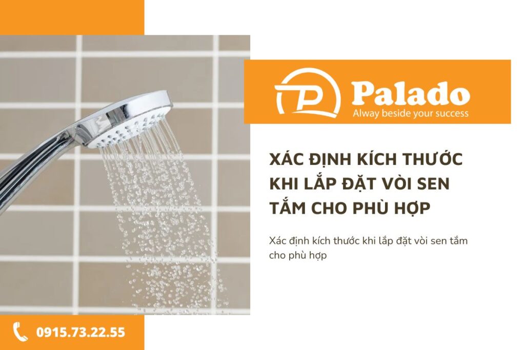 Xác định kích thước khi lắp đặt vòi sen tắm cho phù hợp