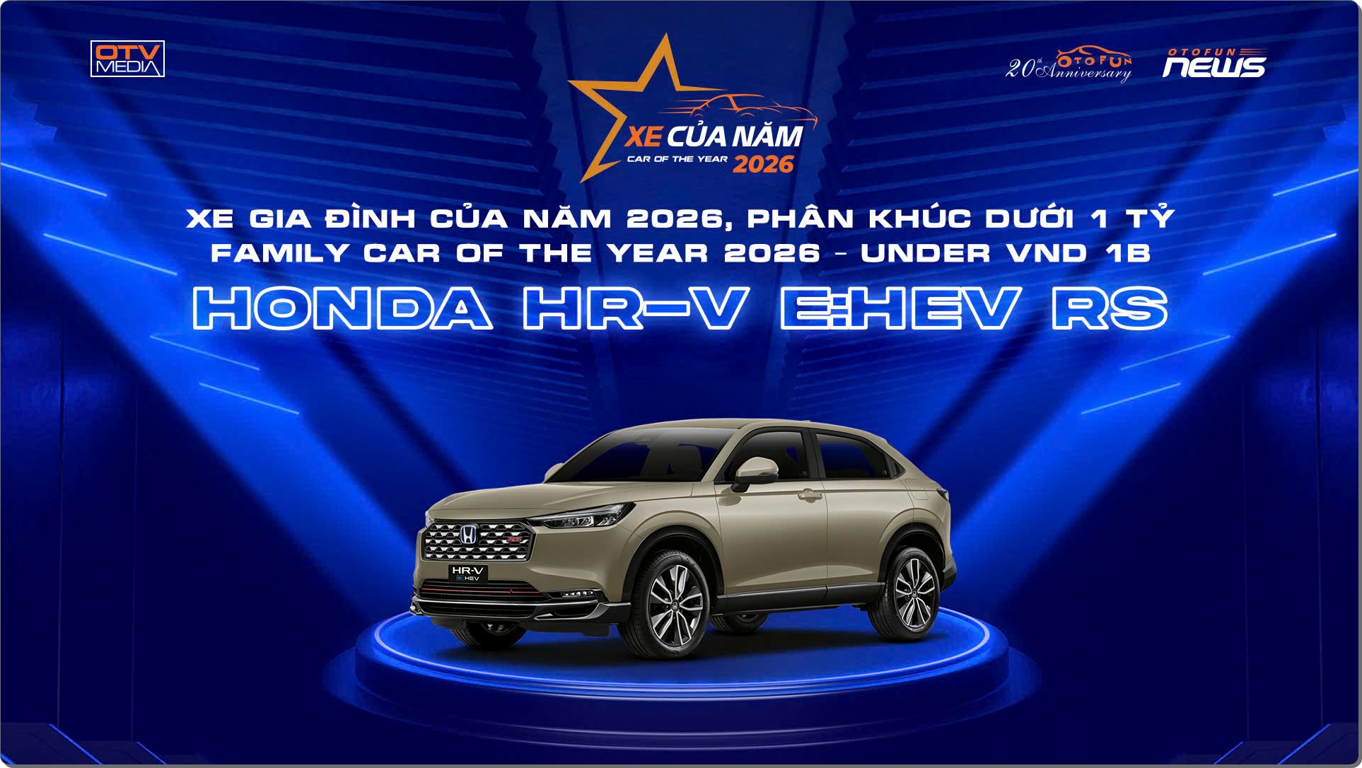Honda HR V va Honda City nhan Danh hieu tai Le cong bo Xe cua nam 2026 1