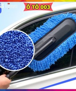 Chổi rửa xe ô tô sợi dầu LOẠI DẸT - Cán có thể kéo dài