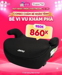 Ghế ngồi ô tô Animo Comfy Isofix (125-150cm, i-size, K11, Coal, booster)