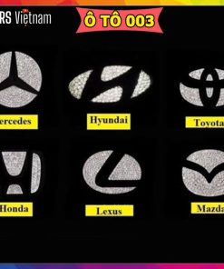 Đính đá logo vô lăng ô tô, xe hơi các hãng sang trọng cao cấp Cars Việt Nam