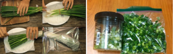 Bảo quản hành lá