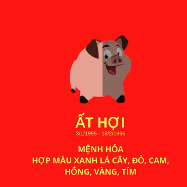 Màu sắc hợp tuổi ất hợi