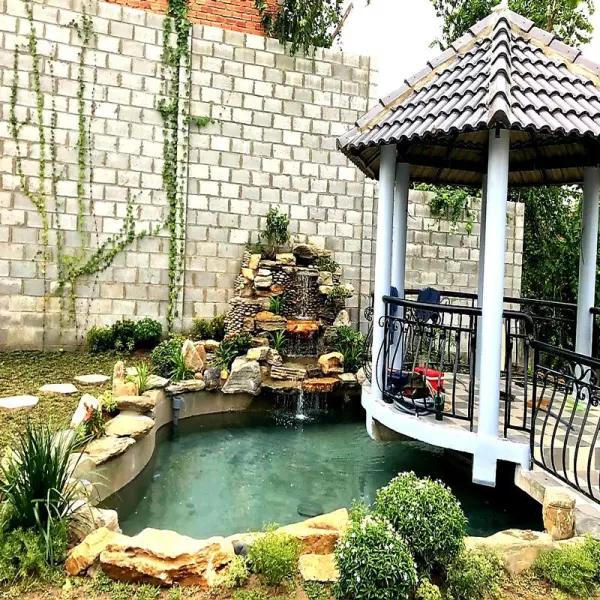 Mẫu nhà vườn nhỏ theo mệnh kim