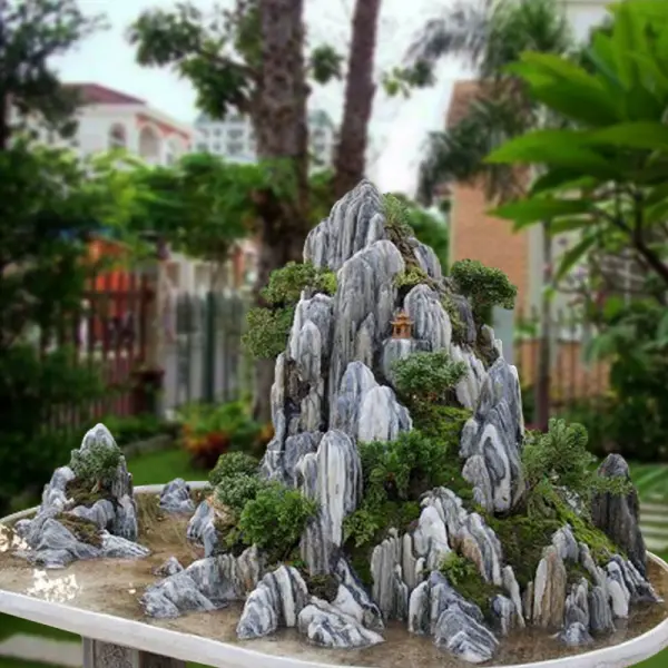 Tiểu cảnh hòn non bộ cho sân vườn theo phong thủy