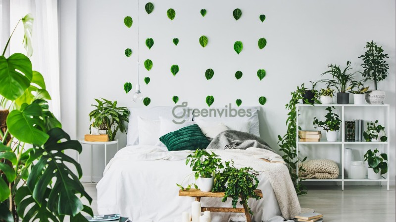 Phòng ngủ chứa cây cảnh tựa như cổ tích