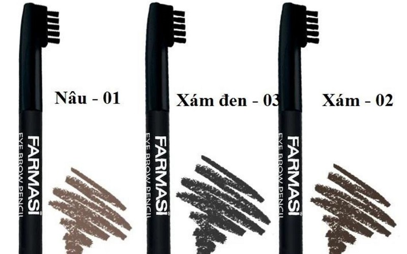 Farmasi Eyebrow Pencil with Brush phù hợp với bạn gái có mái tóc đen