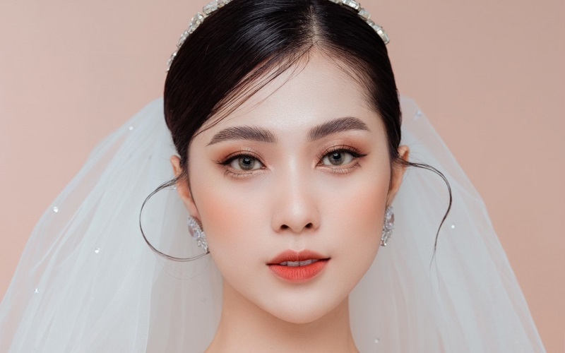 Các kỹ thuật makeup nhẹ nhàng sẽ tôn lên vẻ đẹp tự nhiên vốn có của cô dâu