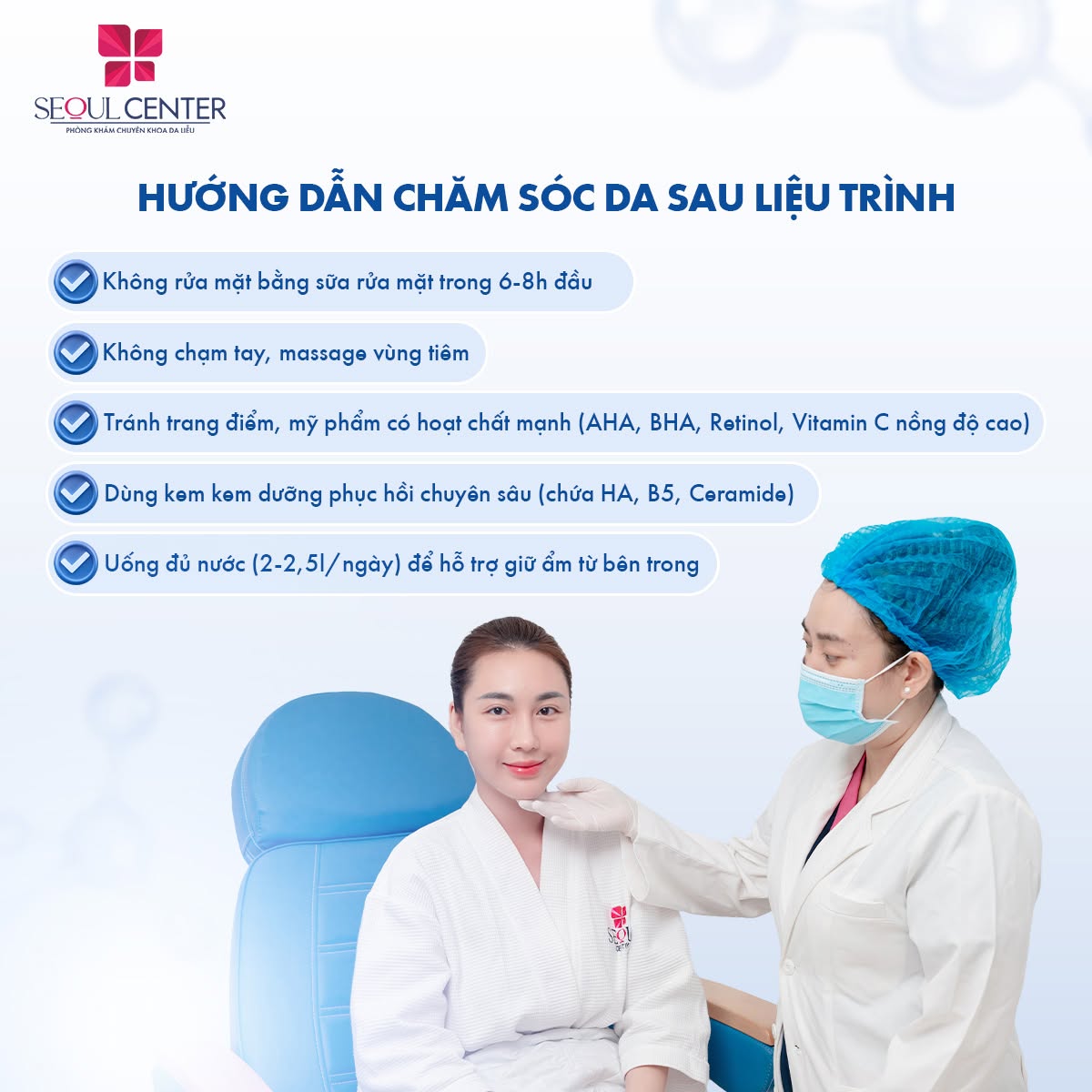 Bác sĩ hướng dẫn chi tiết cách chăm sóc da vùng mắt sau khi tiêm Rejuran I