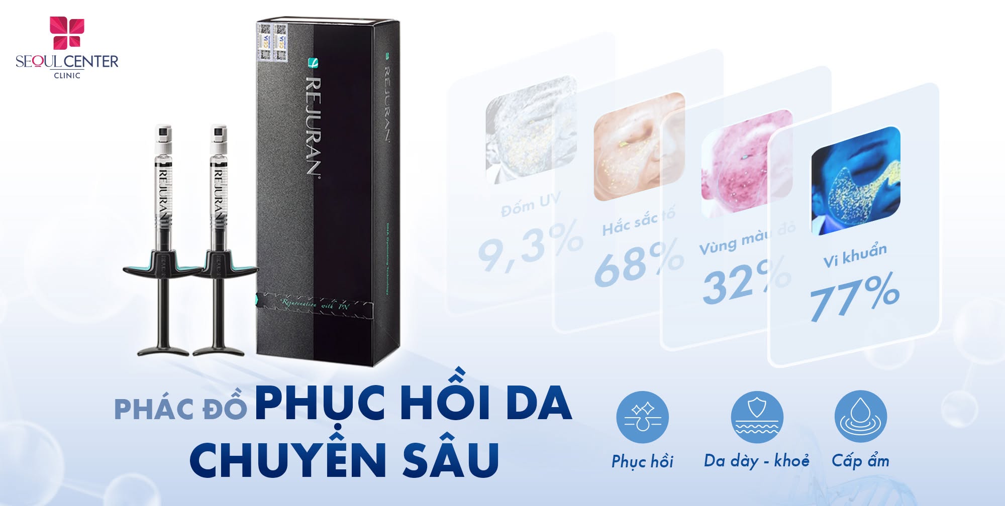 Liệu trình Rejuran Healer giúp da phục hồi chuyên sâu, chữa lành những tổn thương cho da và cấp ẩm 
