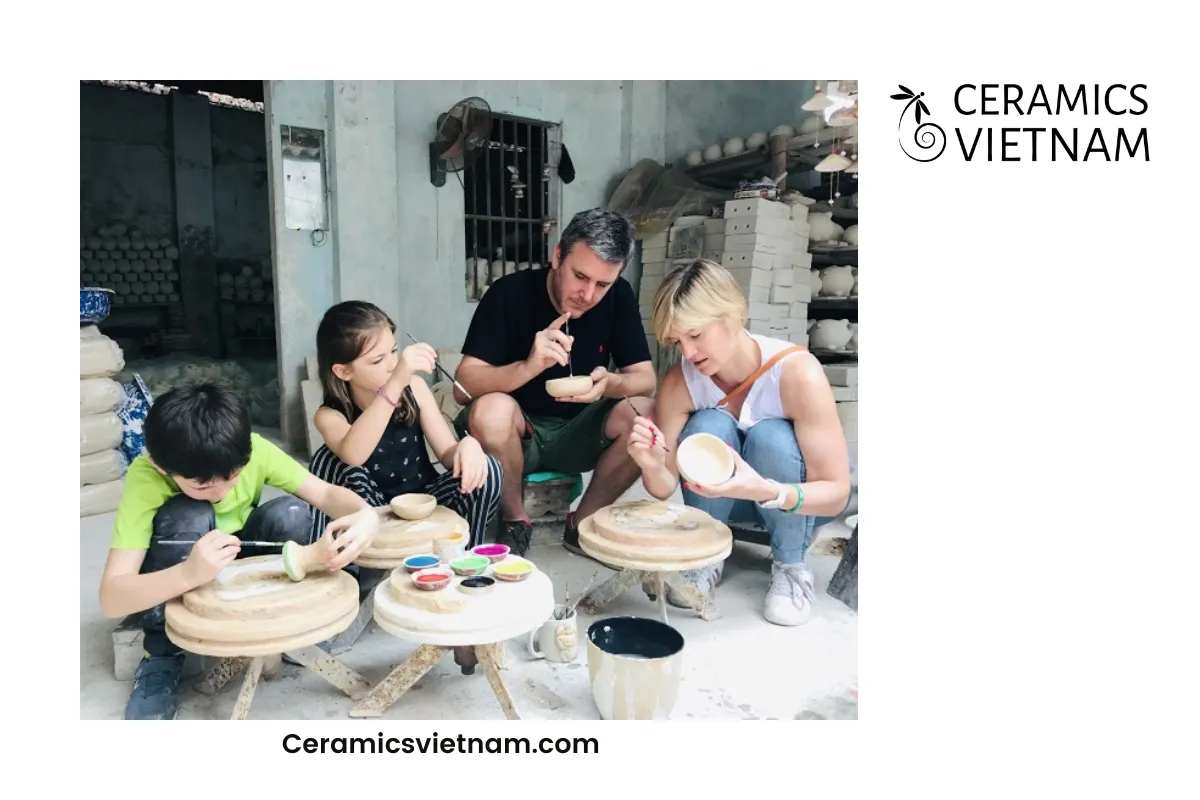 One of the most exciting activities for visitors to Bat Trang is the opportunity to get hands-on with pottery_5_11zon