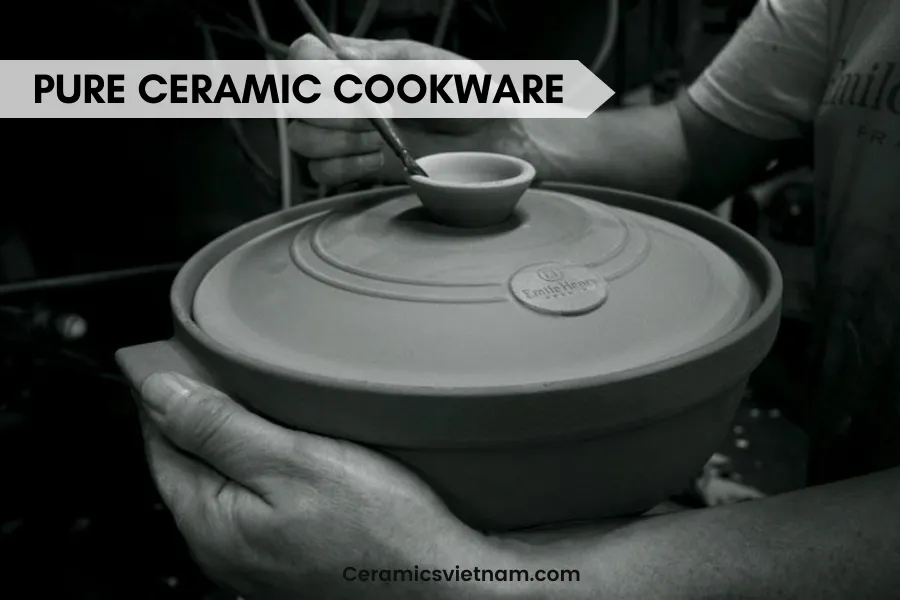 Pure ceramic cookware