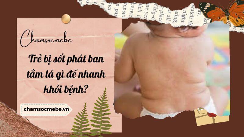 chamsocmebe.vn - Trẻ bị sốt phát ban tắm lá gì để nhanh khỏi bệnh (3)