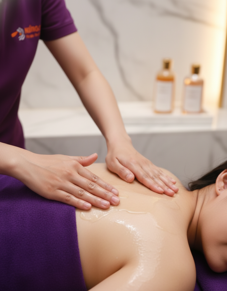 massage kích sữa sau sinh