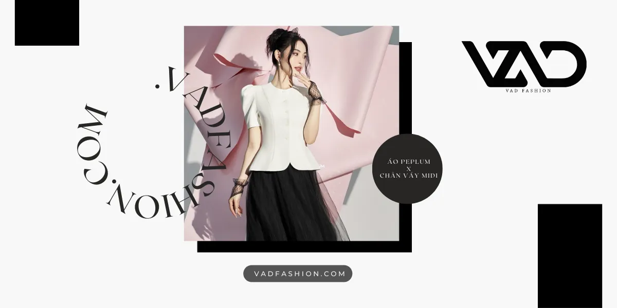 Nữ tính và dịu dàng khi phối cùng với chân váy Midi xòe