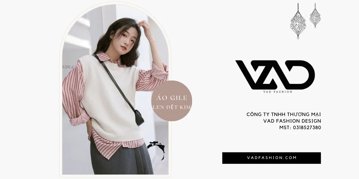 Áo Gile len dệt kim - Tạo phong cách ấm áp và sành điệu cho mùa đông