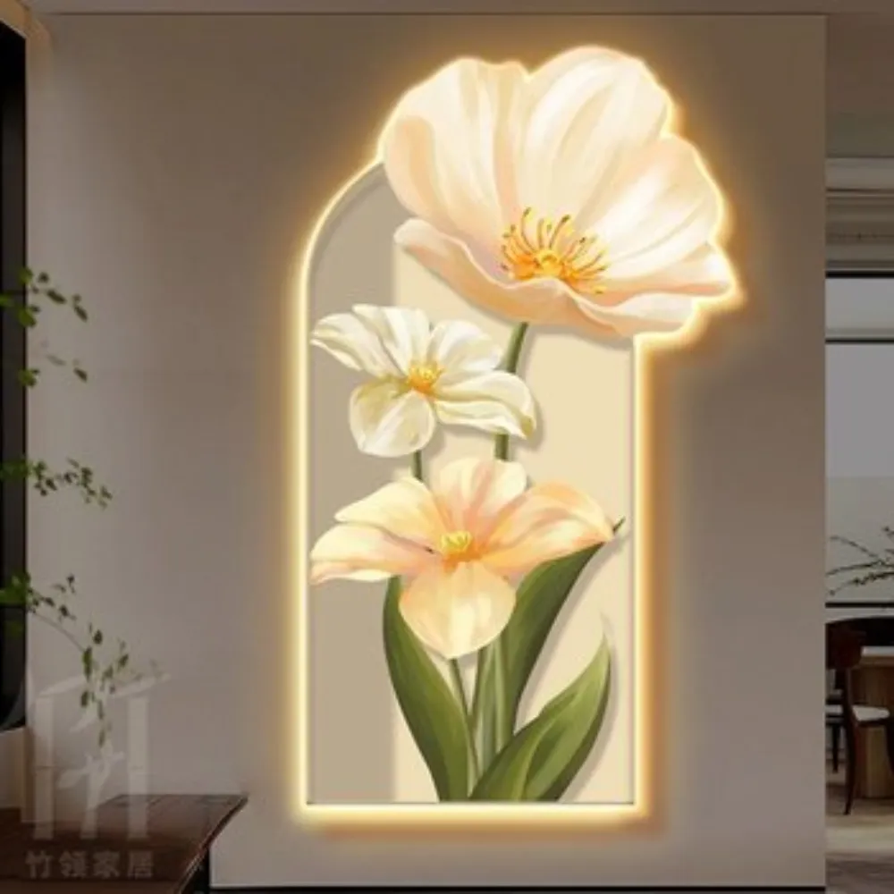 Nâng tầm nghệ thuật trang trí nội thất với tranh hoa đèn LED 3D độc đáo!