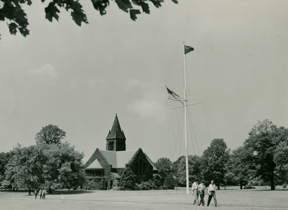 Khuôn viên Lawrenceville trong những năm 50 hoặc 60, một sự tao nhã của Trường Lawrenceville