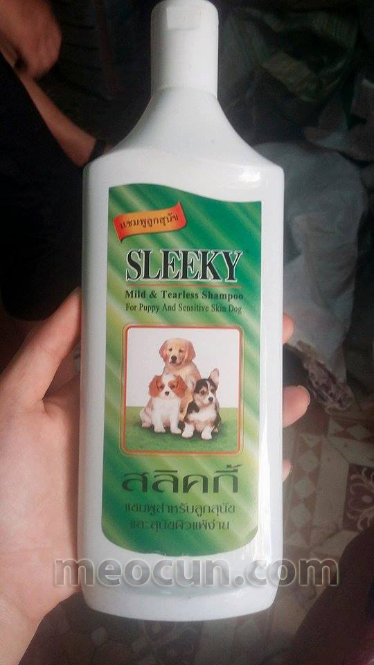 dau-tam-tri-ghe-nam-cho-cho-2-meocunpetshop-b Sữa tắm cho chó - Dầu tắm cho chó Sleeky