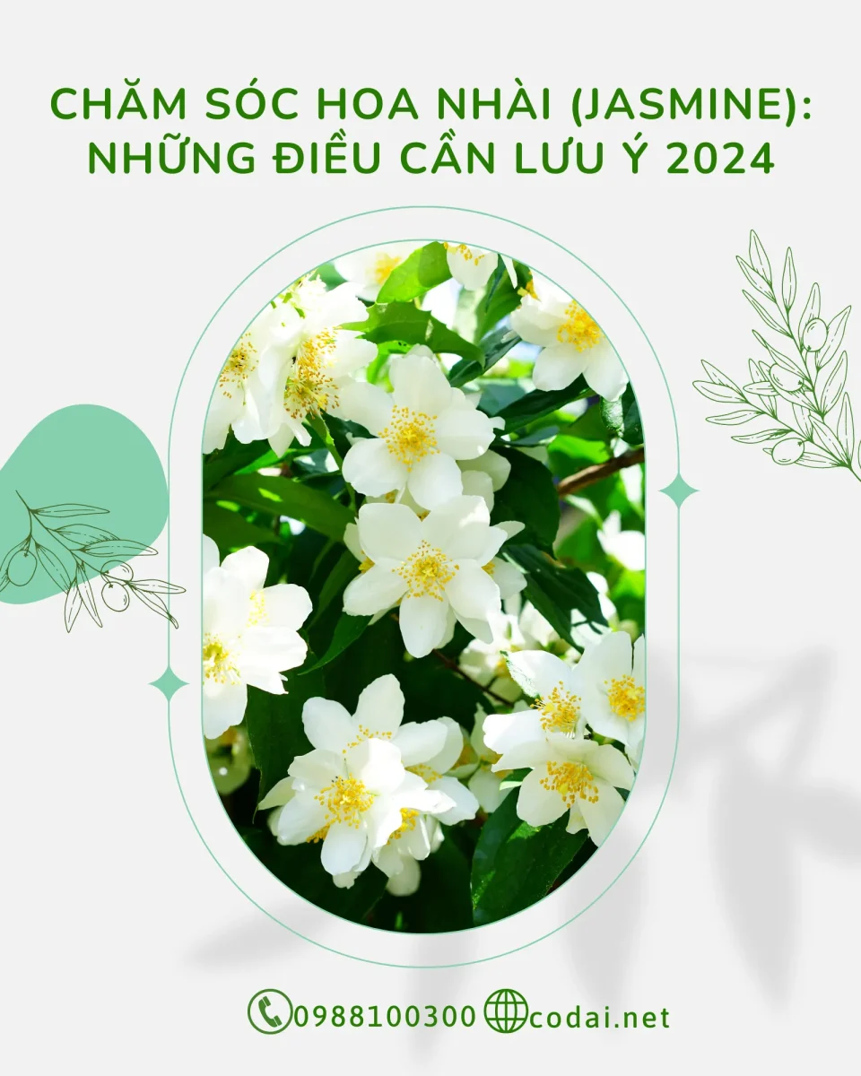 Chăm sóc Hoa Nhài (Jasmine): Những điều cần lưu ý mới nhất 2024