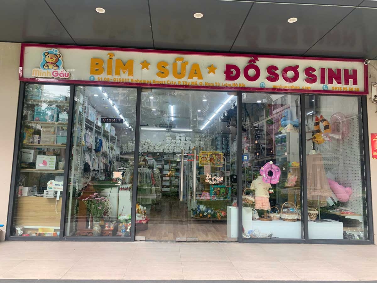 Shop Bỉm Sữa & Đồ Sơ Sinh Minh Gấu Vinhomes Smart Tây Mỗ