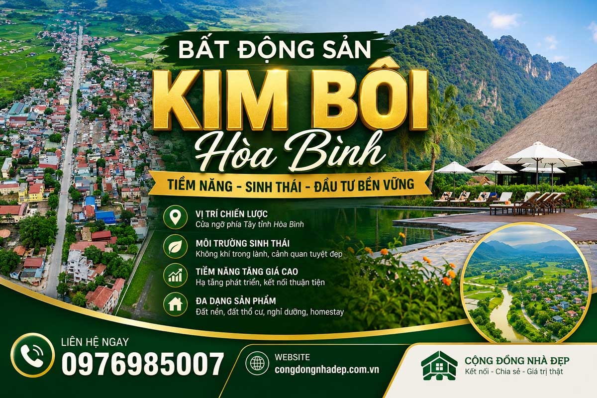 Mua Bán Đất Nền Kim Bôi Hoà Bình (Phú Thọ mới)