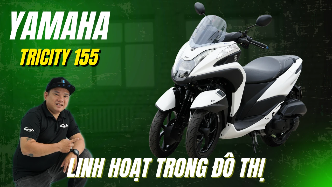 Yamaha Tricity 155 – An toàn, linh hoạt trong đô thị. Phù hợp với tất cả gia đình