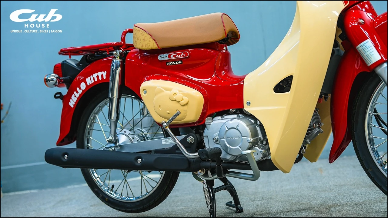 Honda Super Cub 50cc Hello Kitty – Biểu tượng dễ thương giới hạn đã có mặt tại Việt Nam