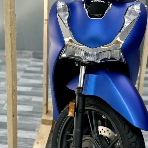 Honda SH Ý 150i màu xanh dương nhám Matt Pearl Pacific Blue